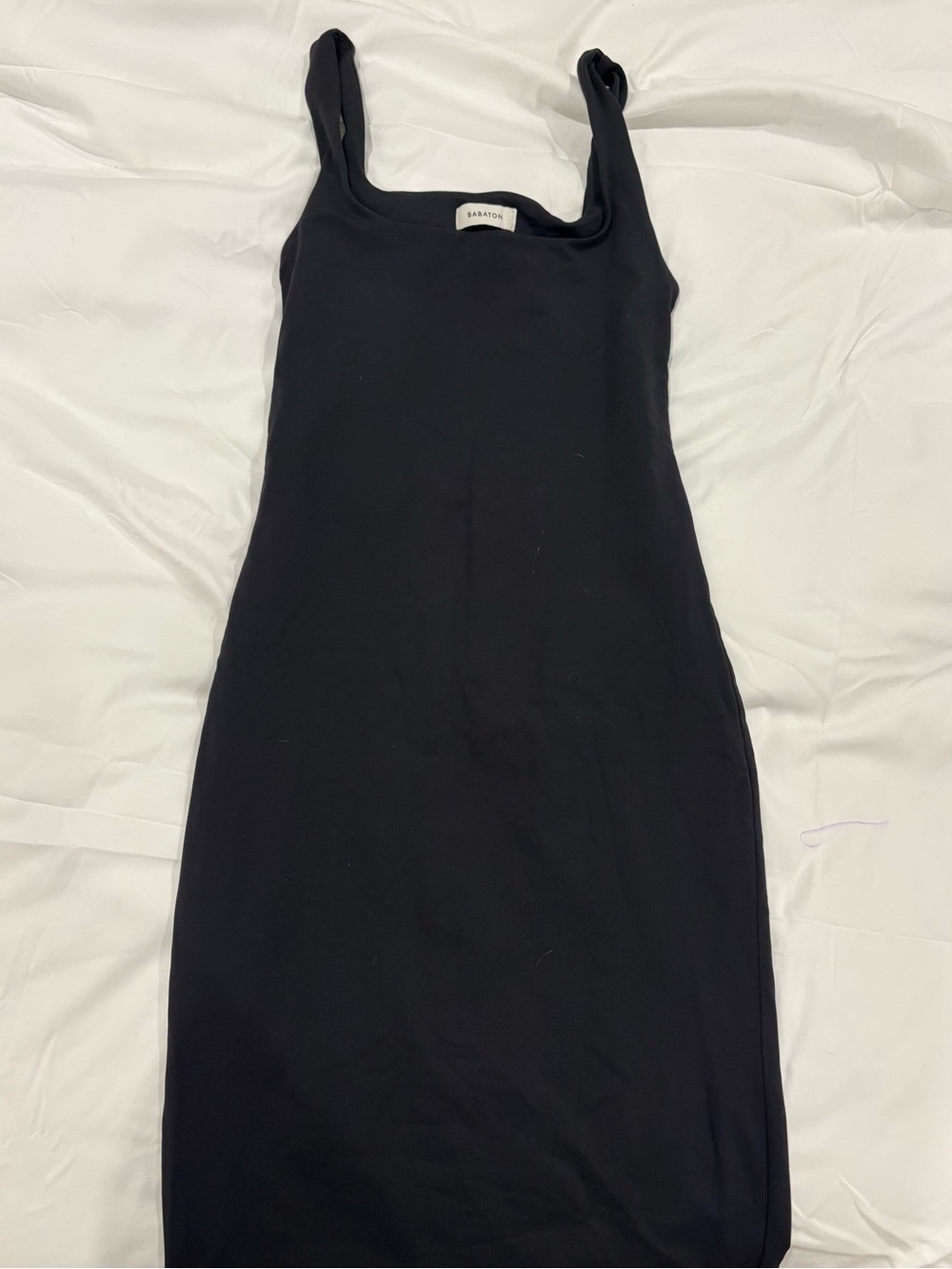 Babaton Black Midi Contour Dress